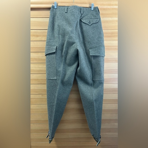 Vintage Swedish Wool C48 Winter Cargo Heavyweight Military Field Hunting Pants - Picture 9 of 14